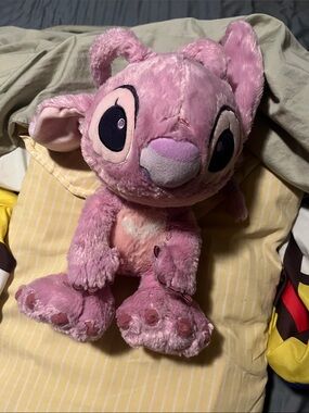 Disney Pink Stitch Plush Character Doll - Soft Pink and Purple Accents